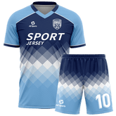 All Sports,昇華 サッカー ユニフォーム,上下セット,水色,オリジナル ユニフォーム